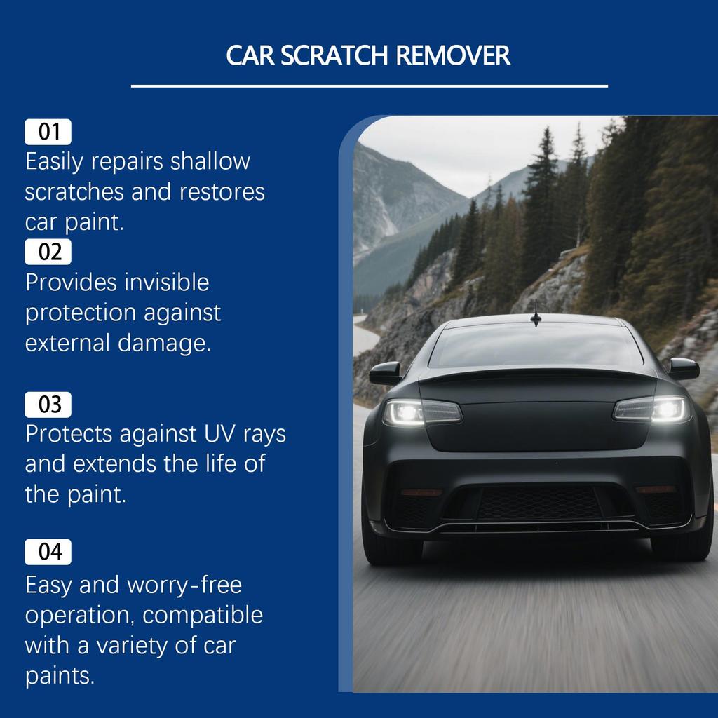 Homonth Red Car Light Scratch Care Spray 100ml Scratch Removal, Polishing and Renovation, Paint Care, Suitable for Car Paint