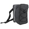 8L Black Bike Seat Bag Waterproof Multifunctional Electric Bicycle Seat Bag Large Capacity PU Leather Bike Backseat Bag