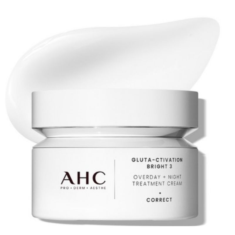 AHC Gluta Activation Bright 3 Overday Night Treatment Cream Brightening Anti-Aging Face Cream 50ml