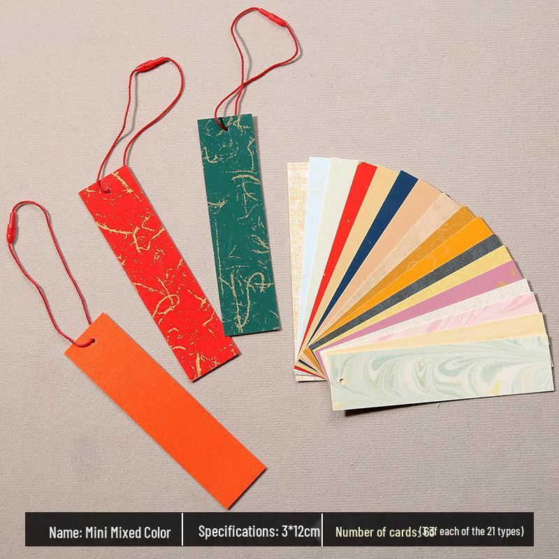 100 Creative Classical Chinese Style Blank Bookmarks with Tassels for Students