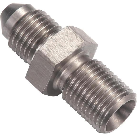 3AN Male to M10x1.0 Male Stainless Steel Brake Fitting Adapter Connector