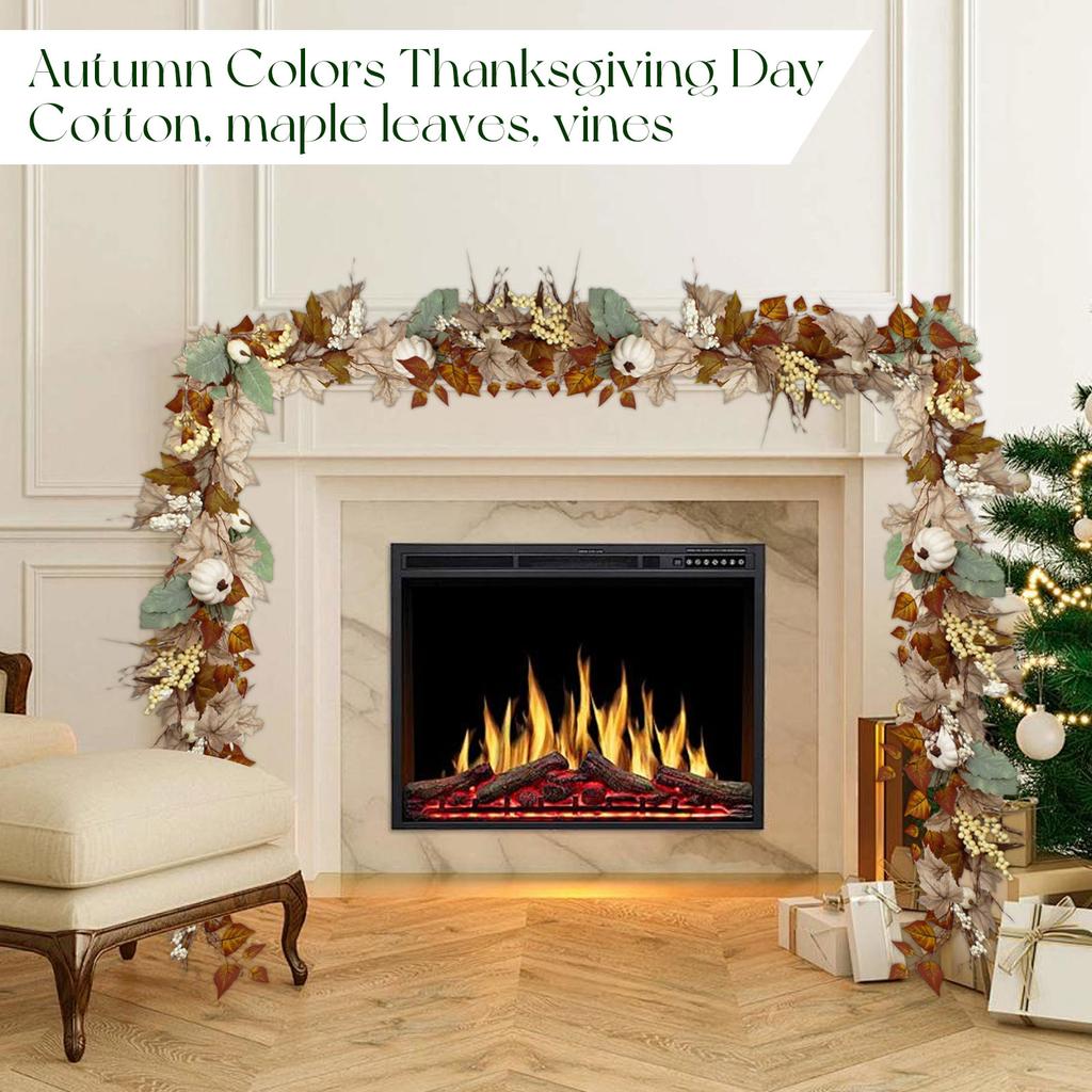 1.8mi Thanksgiving Cotton Maple Leaf Cane