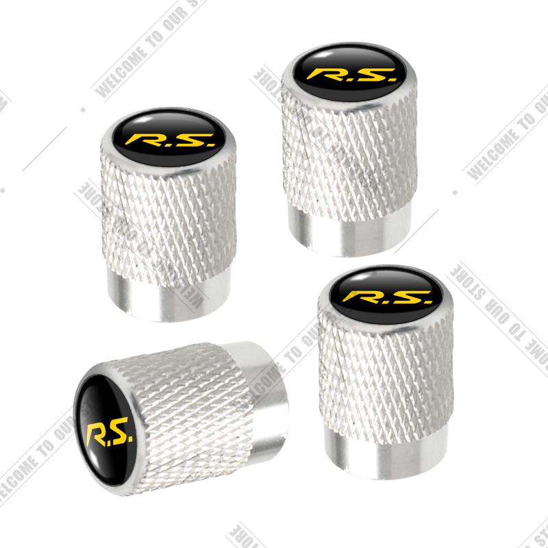Auto CNC Aluminium b81 GT RS Emblem Für Megane Kadjar Clio Logan Arkana Sandero Vel Duster 4 Stück Reifenventil Luftanschluss Schaftkappen