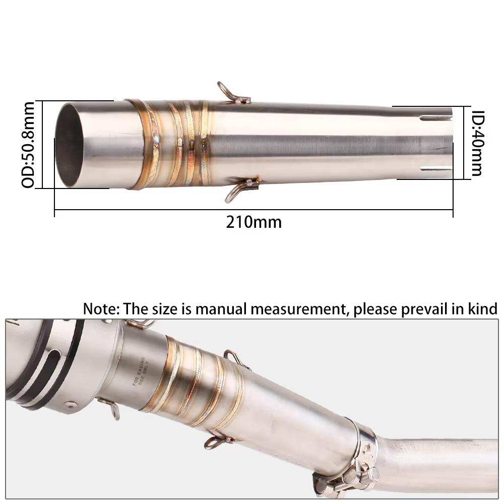 Motorcycle Exhaust Escape Pipe Front Middle Link Pipe Slip On For NC700X NC700S NC750X NC 750 DCT NC750S 2012 - 2020