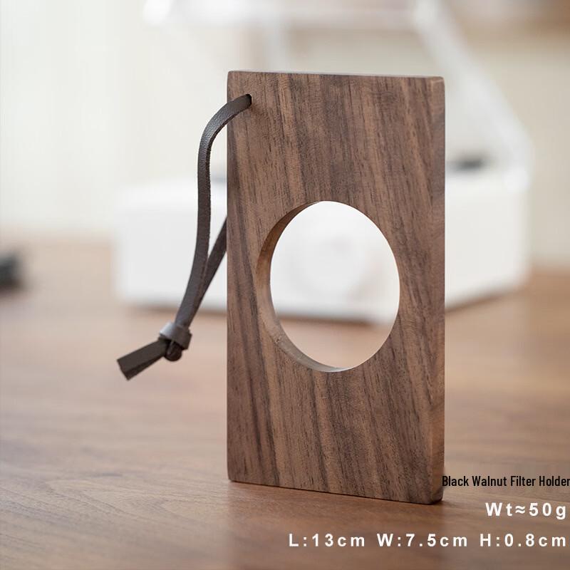 TLXT Pour-Over Coffee Filter Cup & Wooden Square Tray