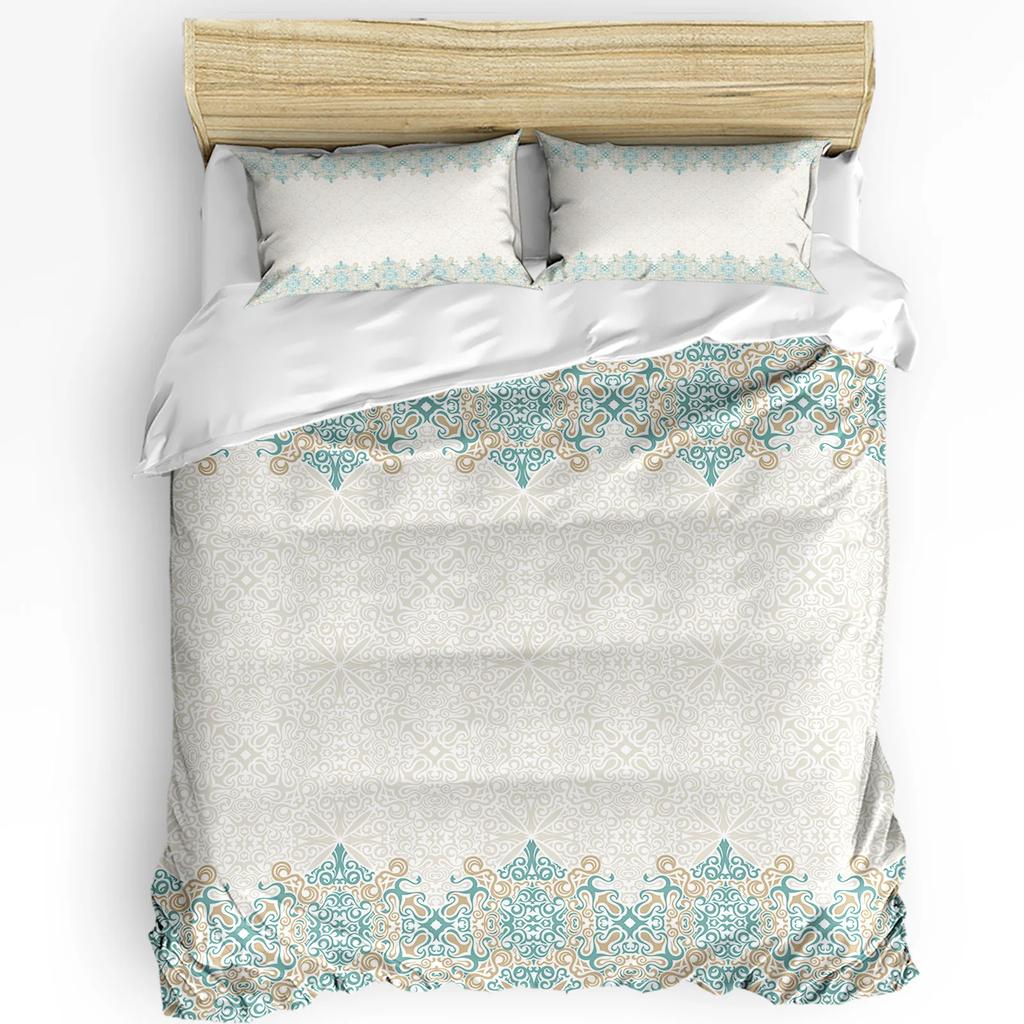 Vintage Flower Indian Bohemia Duvet Cover With Pillow Case Custom Comforter 3pcs Bedding Set Quilt Cover Double Bed Home Textile