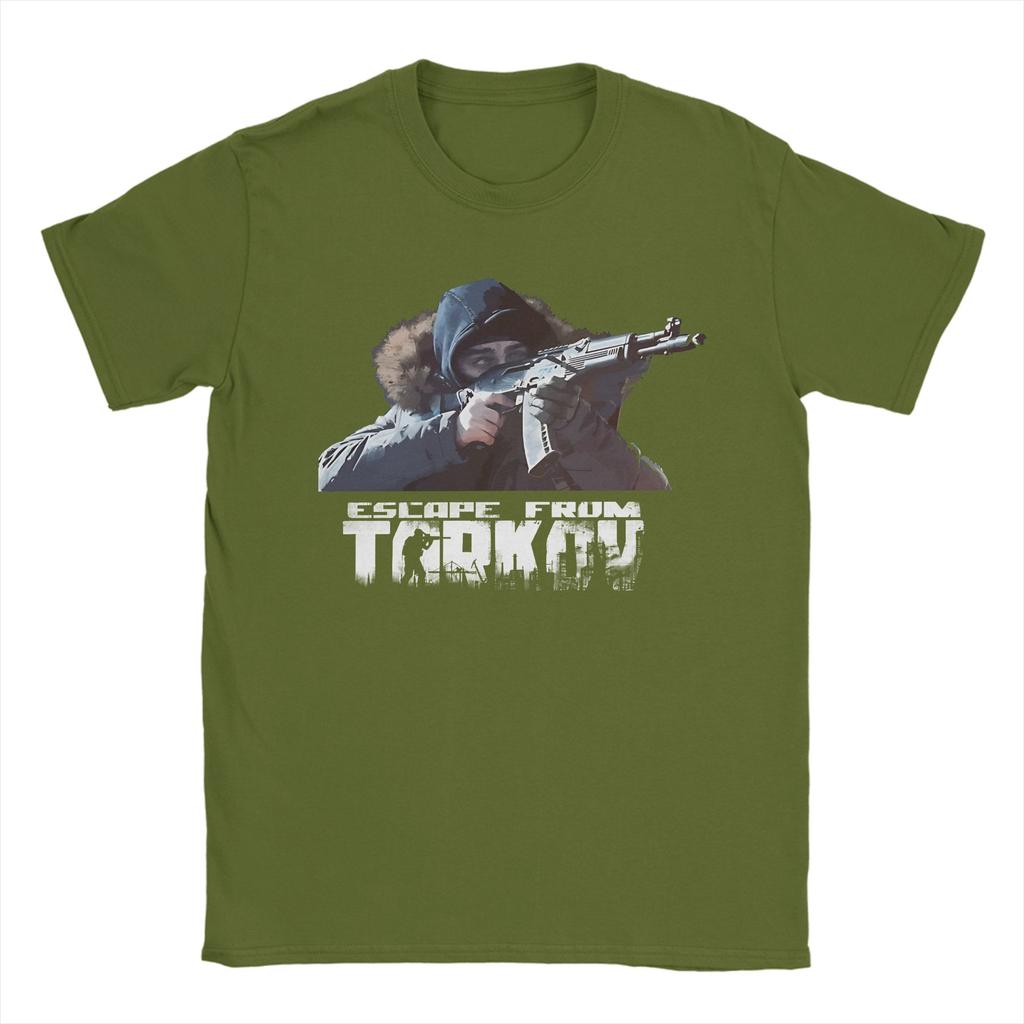 Escape From Tarkov T Shirt Summer  Harajuku T-Shirts Couple Cotton O-Neck Plus Size Top Tees Short-Sleeved Funny Tops
