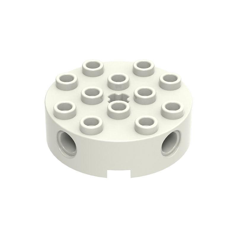 Non-Toxic 10Pcs 6222 Brick Round 4 X 4 With 4 Side Pin Holes And Center Axle Hole Compatible With 6222 Assembles Blocks Toys