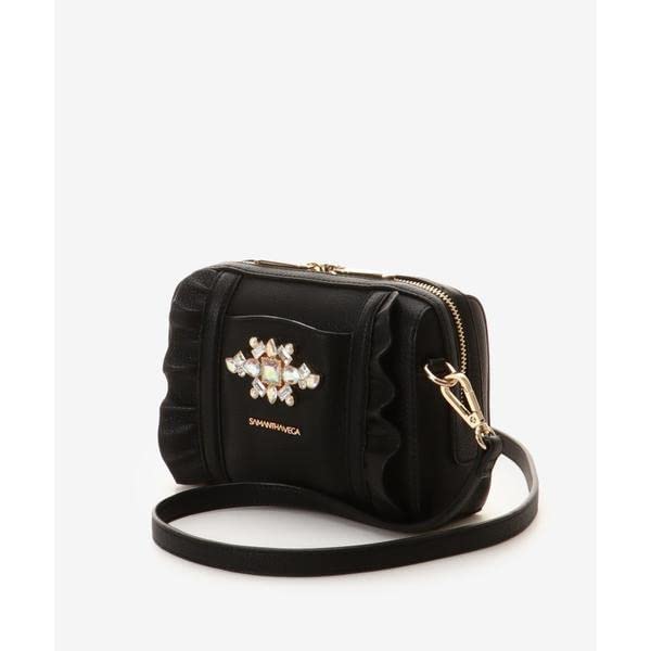 Shoulder Bag Bijou Ruffle Shoulder Bag White [Samantha Vega] Bag/Mini Women's