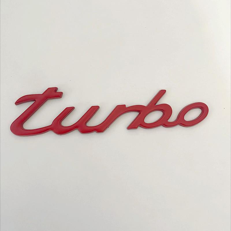 3D Metal TURBO Car Rear Boot Trunk Side Fender Car Emblem Badge Sticker Decals