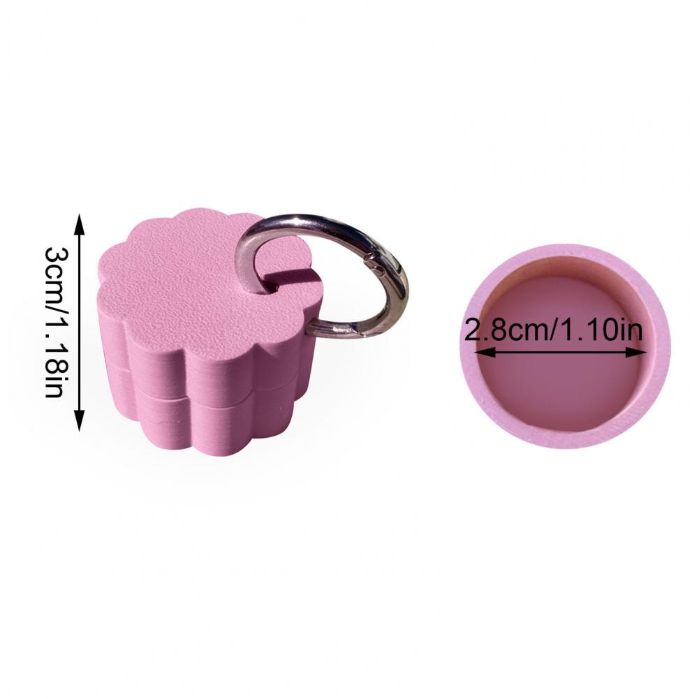 Portachiavi Portapillole Impermeabile Compatto Mini Portaoggetti Leggero Contenitore Stampato in 3D con Anello Portachiavi Piccola Scatola Organizzatrice per Pillole