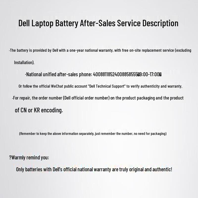 Dell Original 56Wh 4-Cell Laptop Battery for G Series