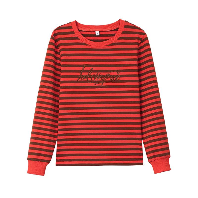 Woodpecker Women's Striped Cotton Long-Sleeve T-Shirt