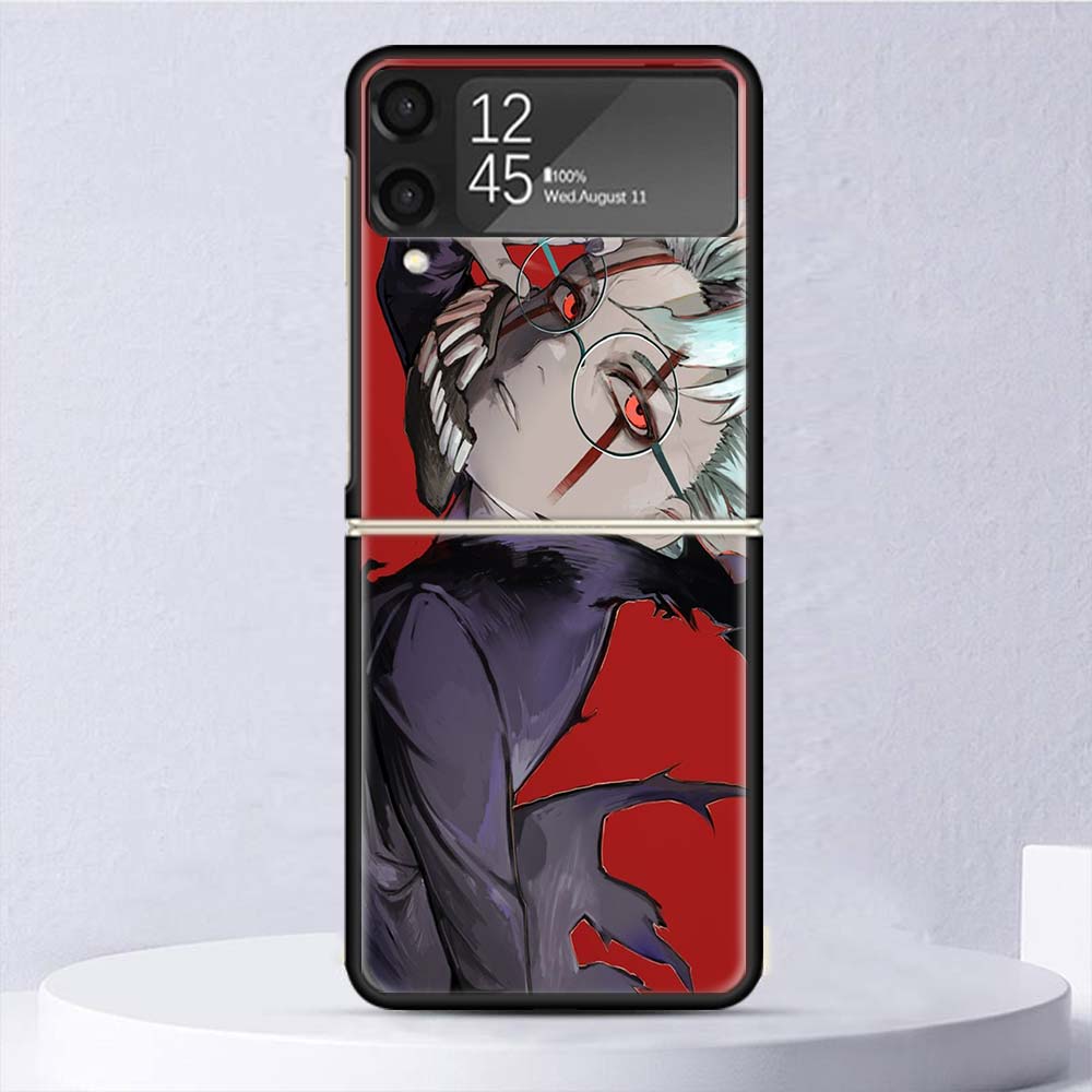 Anime D-Dandadans Okarun Shockproof Case For Samsung Galaxy Z Flip 7 6 5 4 3 5G Phone Cover Z Flip3 Flip4 Flip5 Flip6 Flip7 Shel