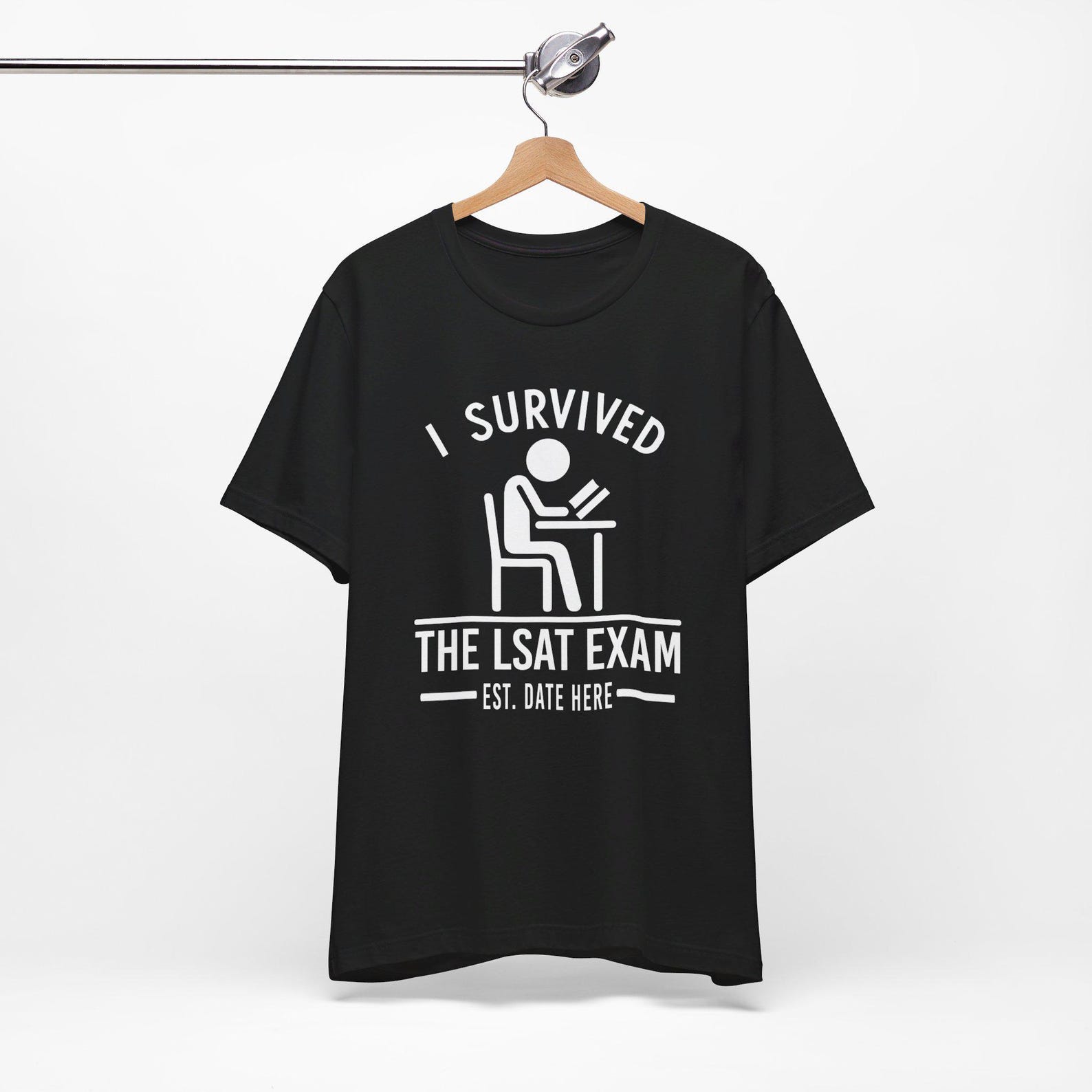 Personalized LSAT Unisex Tee Shirt, Law Exam , Law School Student, Pre-Law, Future Lawyer, Trainee, Attorney, Barrister M