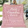 1pc Cozy Flannel Blanket for Grandma Contemporary Style, All Seasons, Digital Print, 100% Polyester, 200250gsm,, Soft and Comfortable Throw for Bed, O