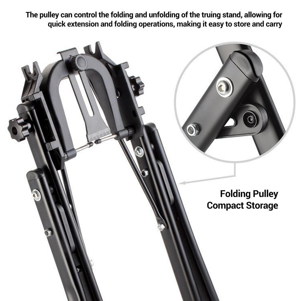 Bike Wheel Truing Stand Folding Bike Wheel Maintenance Holder for 16 to 29 Inch Wheels
