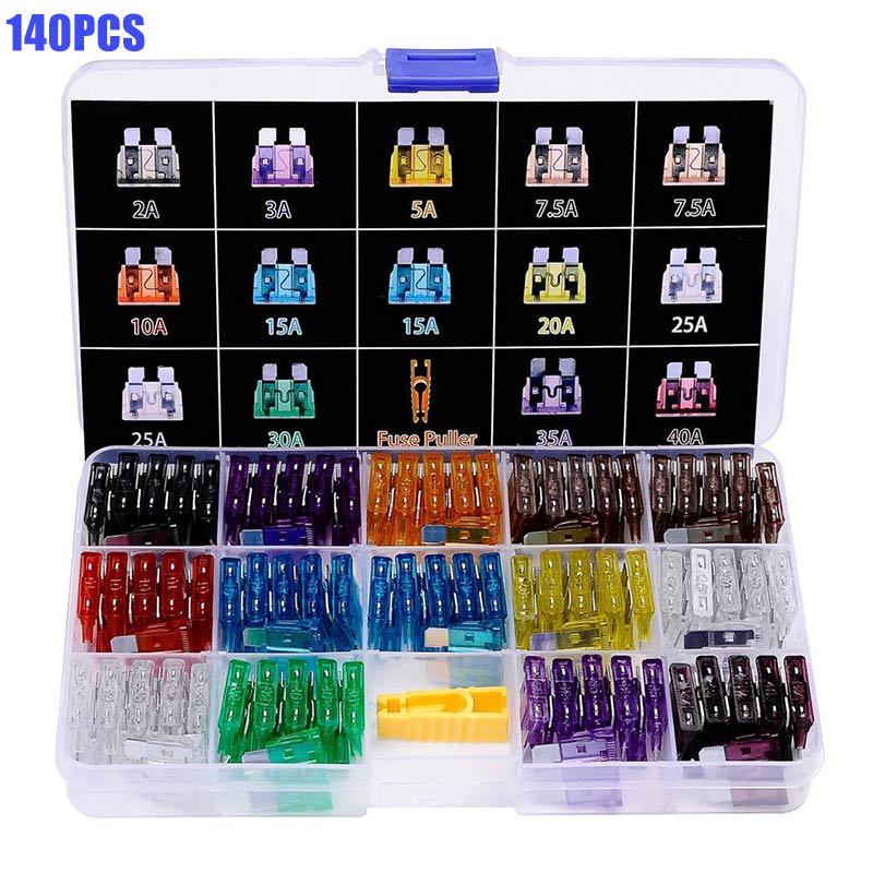 120 шт. набор предохранителей для автомобилей и грузовиков fuse box mini blade f