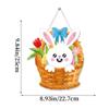 Pendant Welcome Door Sign Decorations Door Plaque Decoration Practical Hanging Easter Bunny Egg