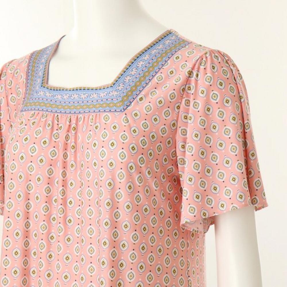 Venus Ethnic Border Homewear Dress Vev3927l