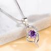 Kailaimei Korean Style Heart Pendant Necklace - Trendy Clavicle Chain Korean Accessories