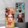 Μόδα FridaS-S K-Kahlo Θήκη Κινητού Σιλικόνη Μαλακή Για IPhone 17 16 15 14 13 12 11 X XR Plus Pro Max Plus