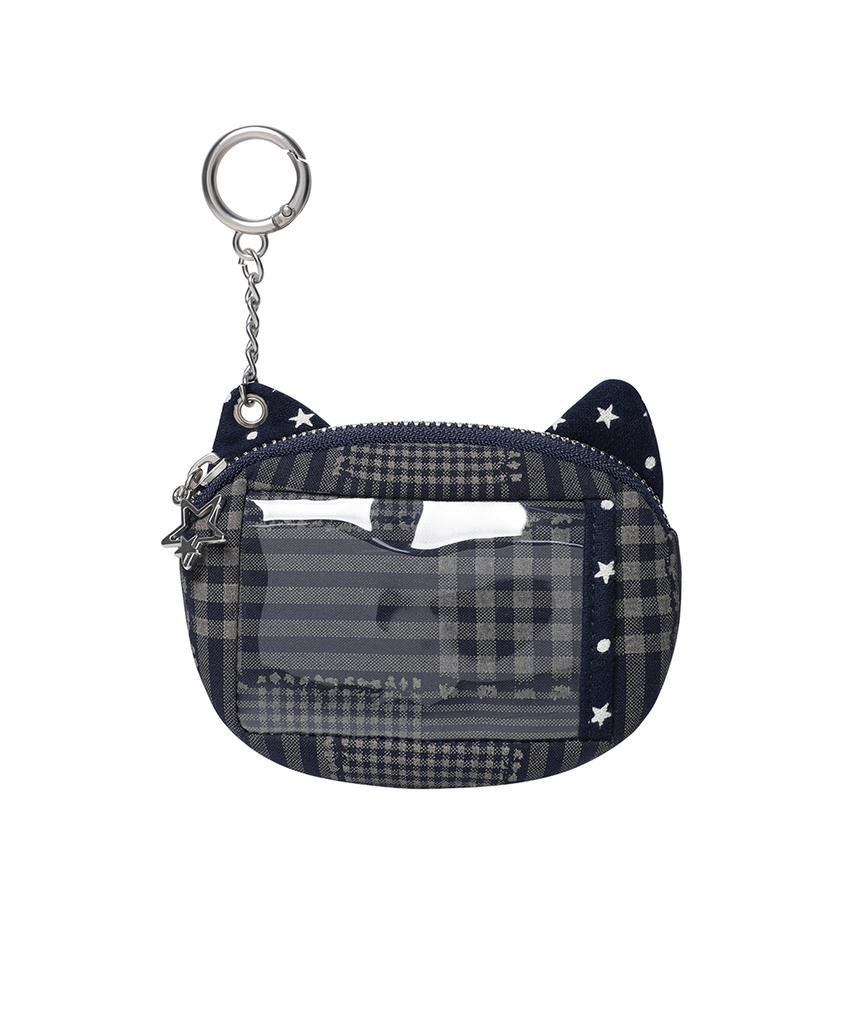 Cavish Cat Check Pouch Keyring Navy(Cv2Gsuab60A)