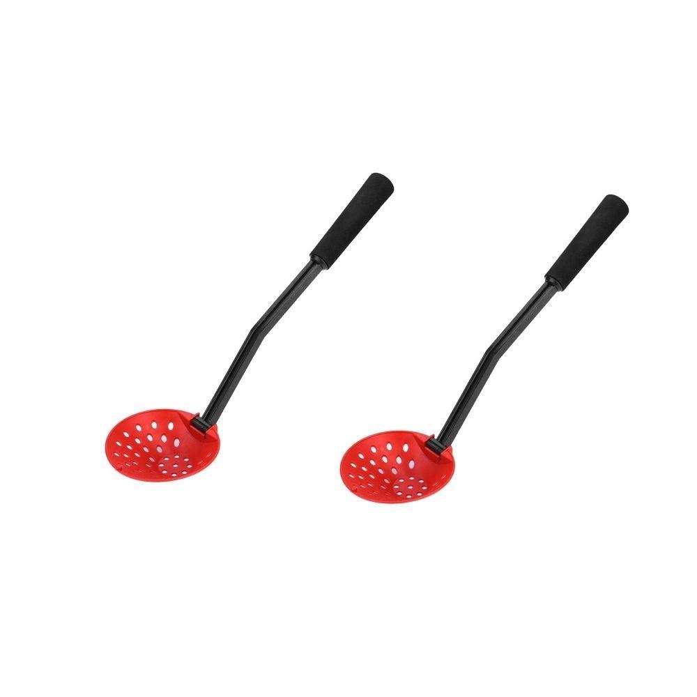 2PCS Plastic Fishing Ice Scoop Foldable EVA Handle Winter Ice Fishing Scoop Non Slip Lightweight Ice Scoop Winter Fishing