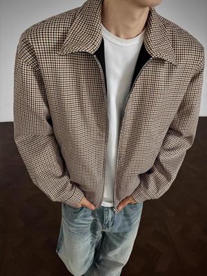 Men's 2025 American Retro Reversible Jacket: Trendy Hong Kong Style Zipper Flight Suit