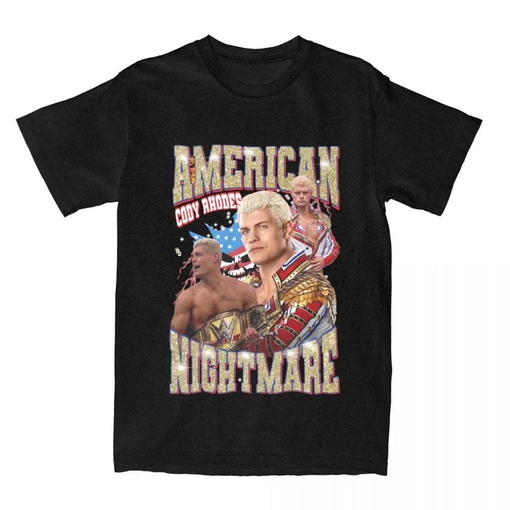 Americký noční můra Zápasník Cody Rhodes Tričko Merch Dárek pro fanouška Codyho Zápasnické Tričko S Hotovým Příběhem Oblečení Nový Přírůstek