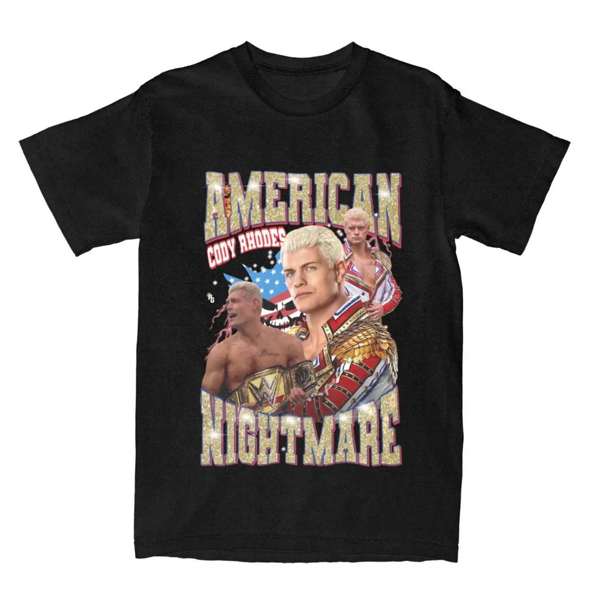 

American Nightmare Wrestler Cody Rhodes T Shirt Merch Gift For Cody Fan Wrestling Finished Story Tee Shirt Clothing New Arrival XXXXXL чёрный