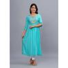 Women Embroidered Rayon Ethnic Dress Kurta Party Wear Bollywood Top Tunic Kurti VF-20204