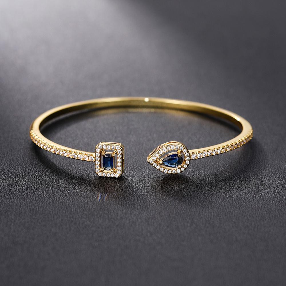 

Huitan Роскошный зеленый/белый/синий браслет-манжета с кубическим цирконием для женщин, хорошее качество, женский ручной циркон, 2022, дропшиппинг