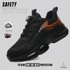 Men Breathable Work Sneakers Safety Steel Toe Slip Resistant Wear-resisting Boots Indestructible Safety Shoes for Work As Hiking