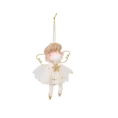 Stoffengel-Puppe Anhänger Schmuckstück Leichte Dekoration für Kinder Dekorative Weihnachtsbaum-Accessoires