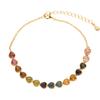 Earrings S925 Sterling Silver Inlaid Natural Colored Treasure Tourmaline Bracelet Women'S Heart-Shaped Love High-End Bracelet.