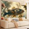 Deep Sea Giant Trout Theme Digital printing polyester wall hanging tapestry decorative Living room bedrooms background gift