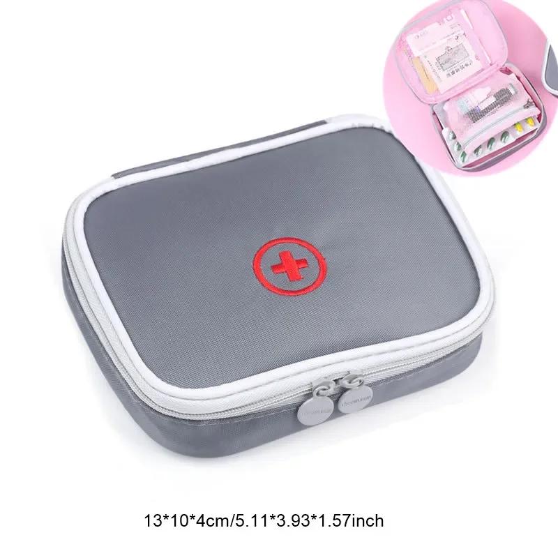 

Travel Medicine Storage Sack Emergency Medical Case Household Portable Mini Organizer Box Sorting Pouch Accessories