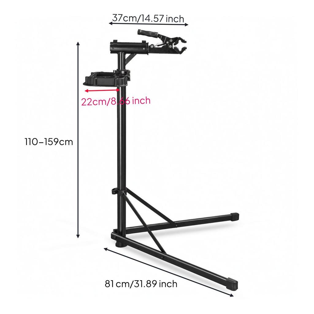 Bike Repair Stand Folding Maintenance Antiskid for Workshop