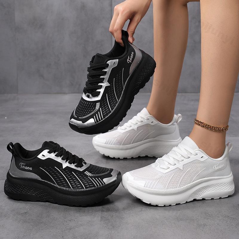 Sneakers for Woman Breathable Mesh Lightweight Lace Up Sports Shoes Daily Comfort Outdoor Non-slip Casual Training Jogging Shoes