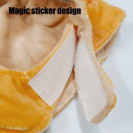 Cat Tiger Hat Cute Plush Tiger Hat with Ears Warm Adjustable Pet Hat with Ear Holes for Kittens Small Dogs Party Cosplay Photo Prop