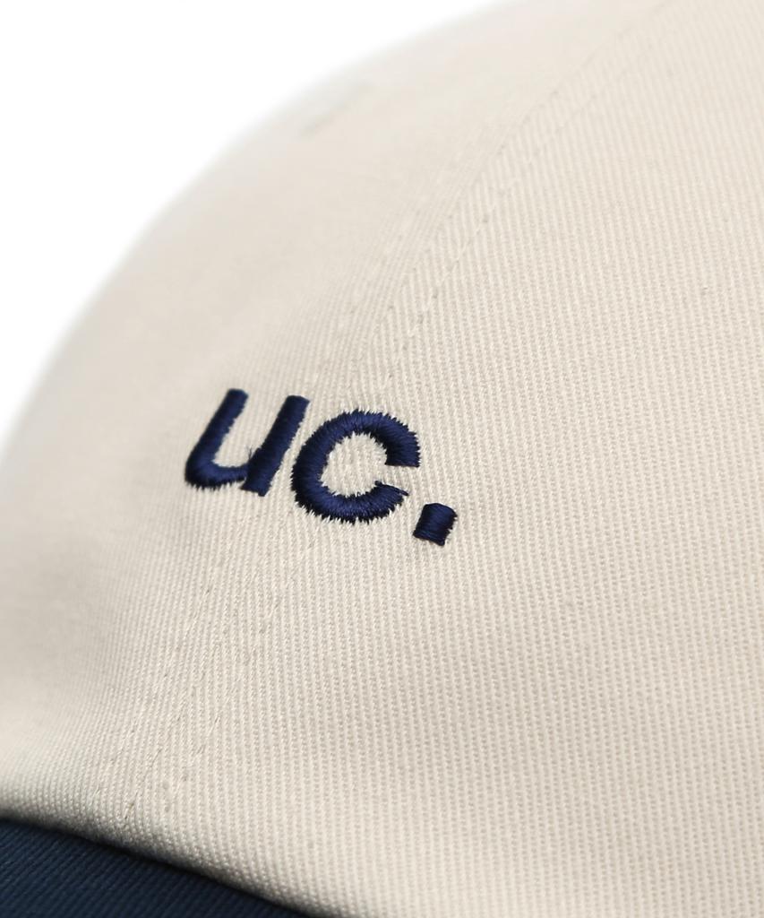 Eondeokeonteulol Cotton Color Block Ball Cap Uc / Authentic Bb / Navy