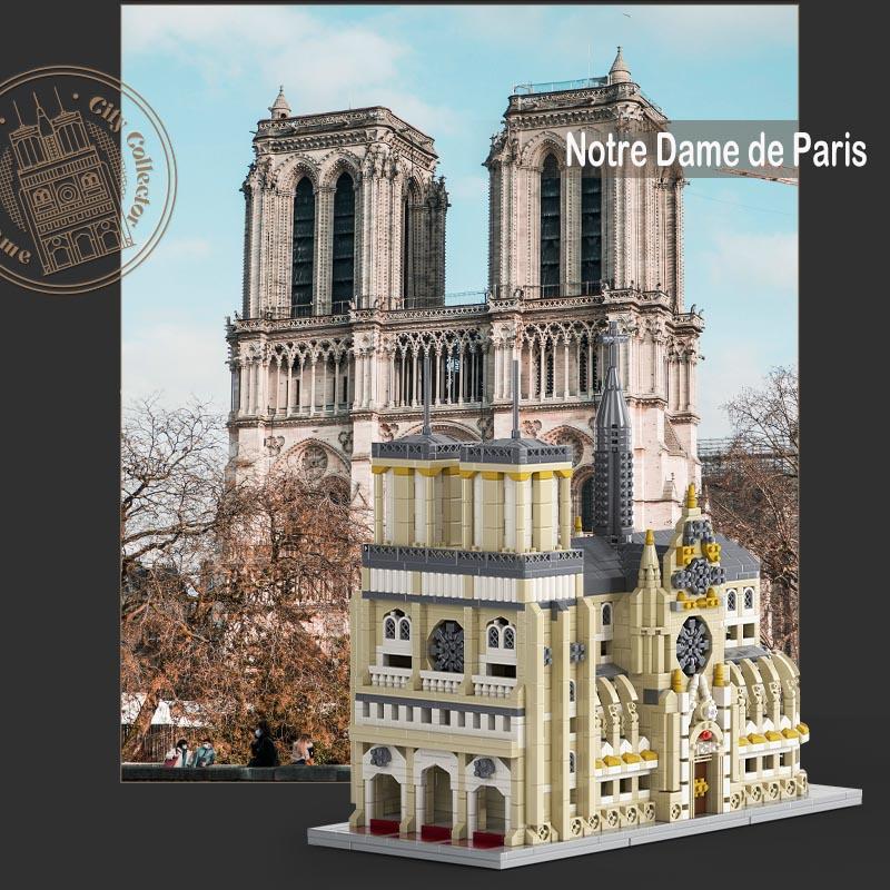 Notre-Dame De Paris Cologne Cathedral Building Blocks Set Architectural Model Kit 2908pcs Bricks Kids Adult Toys Enthusiast Gift