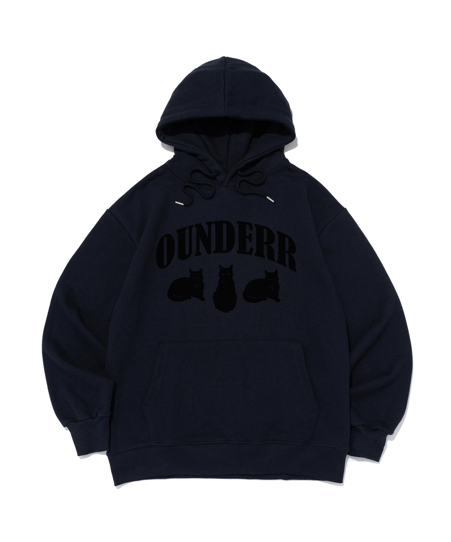 O Under R Urban Cats Oversized Hoodie (Navy) M (Brushed)