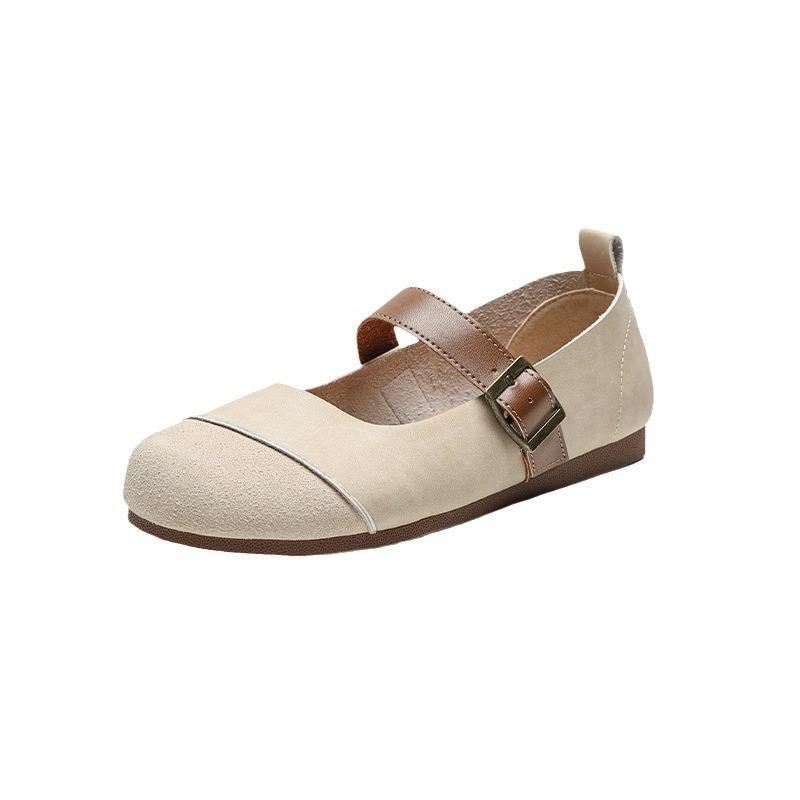 [Ziyan] Single shoe women's 2025 new summer Mary Jane women's shoes sandals one pedal flat-soled versatile Boken shoes