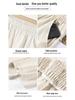 Women's Summer Linen Wide-Leg Pants - Loose, Floor-Length, Casual Fit