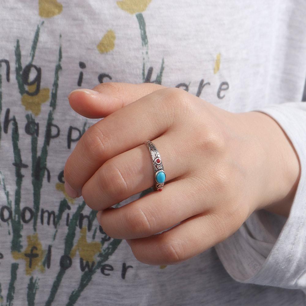 Hollow Out Auspicious Clouds Ring Adjustable Opening Irregular Opening Ring Gifts for Women Girl