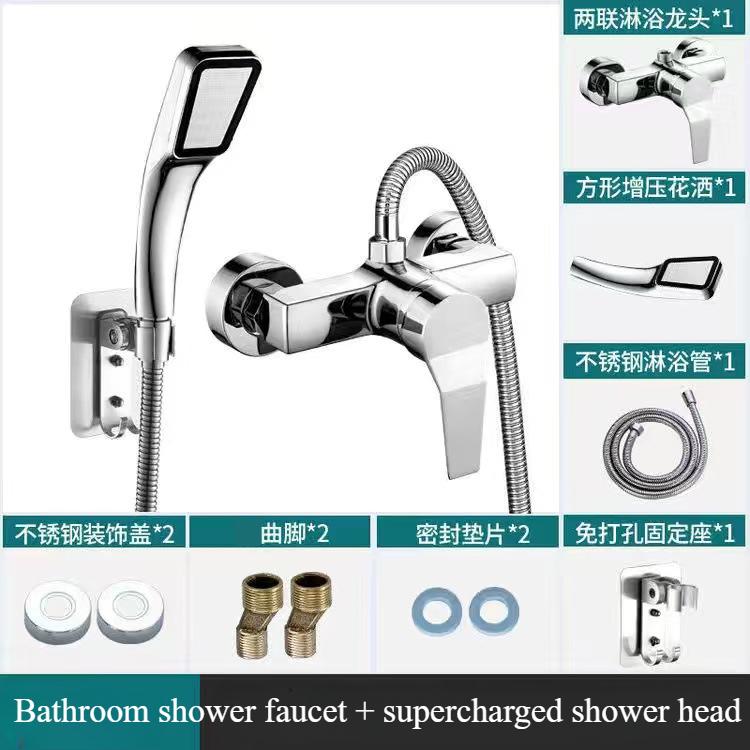 Shower Faucet Bathroom Hot and Cold Faucet Hidden Mixed Water Valve Solar Water Heater Shower Set Switch  Bathroom Faucets