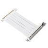 PCI E Extension Cable 15cm 128Gbps High Speed PCI E X16 3.0 Riser Card for Graphics Card Sound Card Network CardWhite