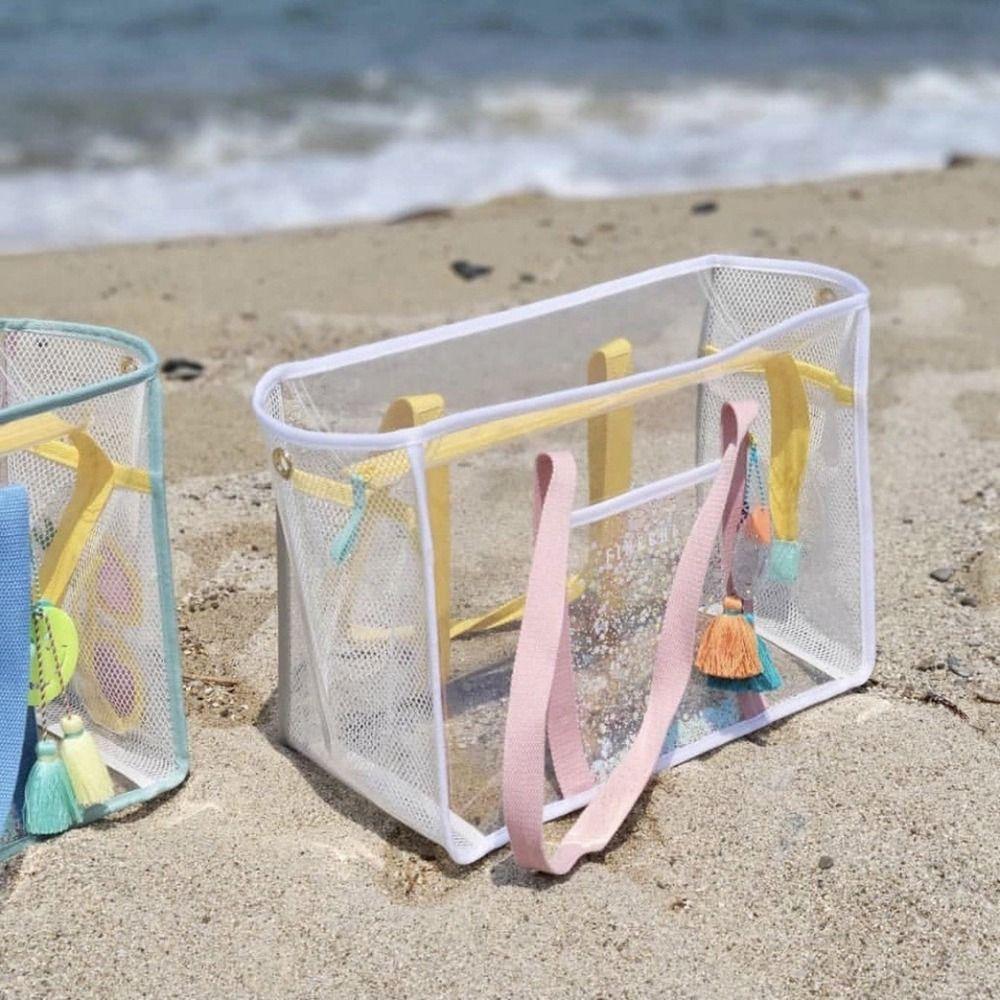 Sports Bag Swimming Fitness Bag Women Handbags PVC Transparent Bag Single Shoulder Bag Storage Bag